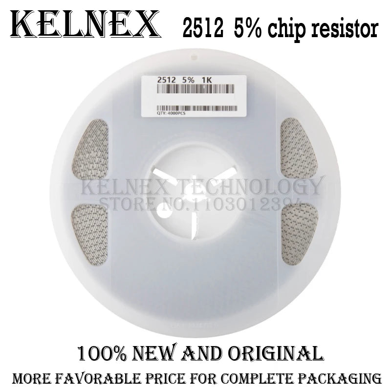 4000PCS 5% 1W 2512 SMD Chip Resistor 0R ~ 10M 1K 2.2K 10K 100K 220K 0R 1R 10R 100R 150R 220R 330R 470R 1M 0 1 10 100 150 220 Ohm