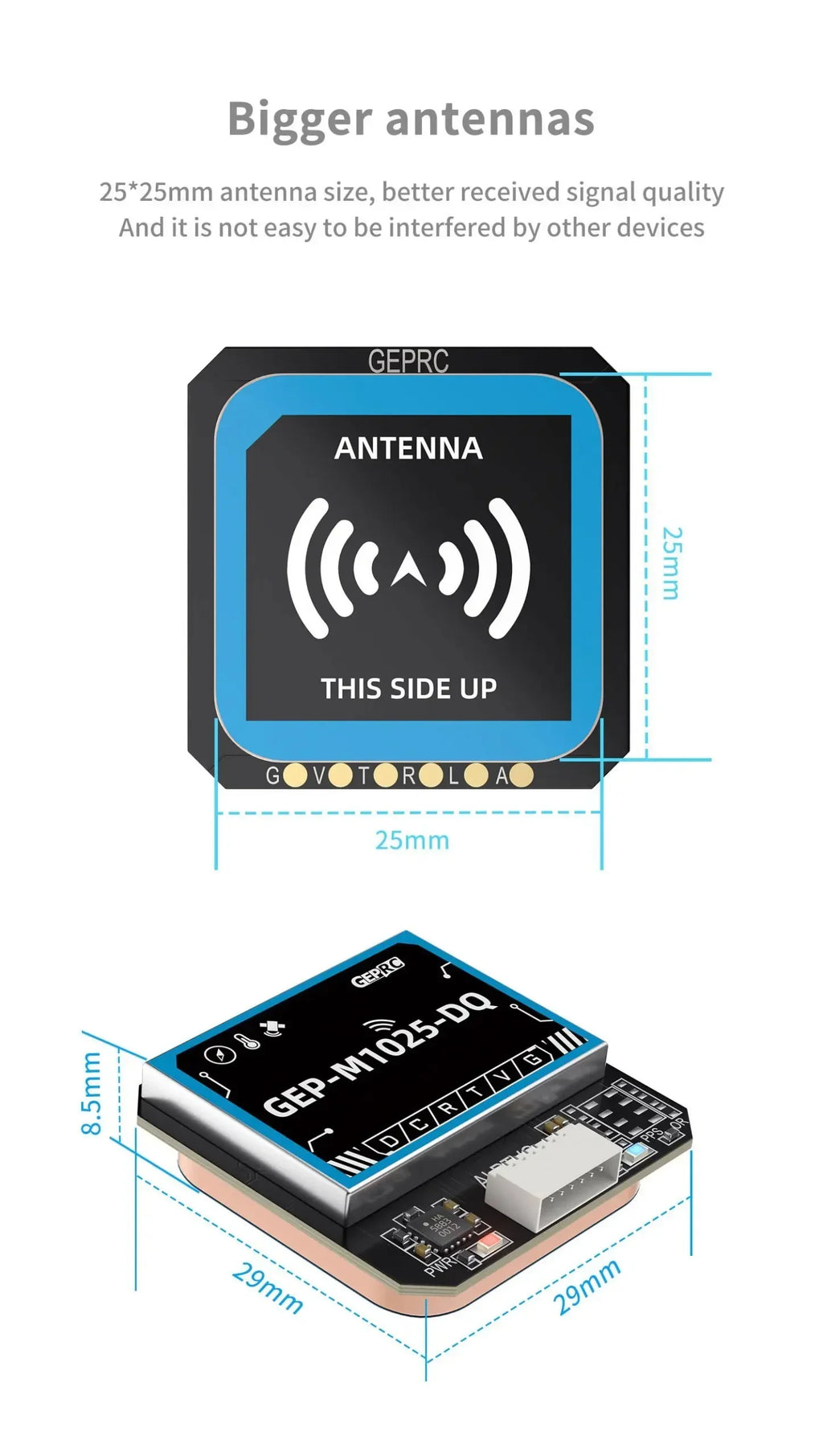 GEPRC GEP-M10Q / M10 Nano / GEP-M1025 DI MI Q GPS U-Blox M10 GNSS Receiver Fast Satellite Lock For RC FPV Drone