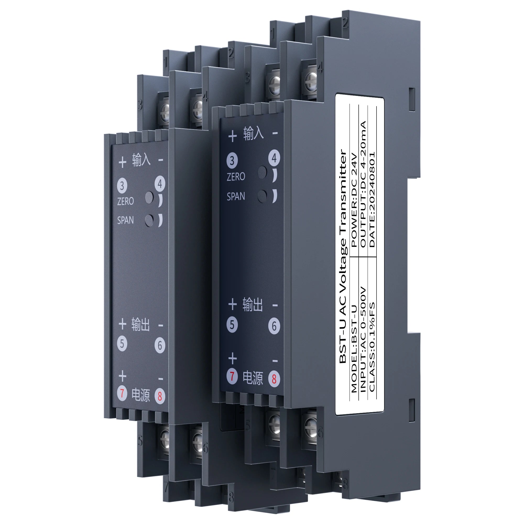 AC DC Current Transmitter 4-20mA 0-10V Current Transducer 0-1A 0-2A 0-5A 0-10A 4-20mA Current Sensor RS485 Current Transmitter