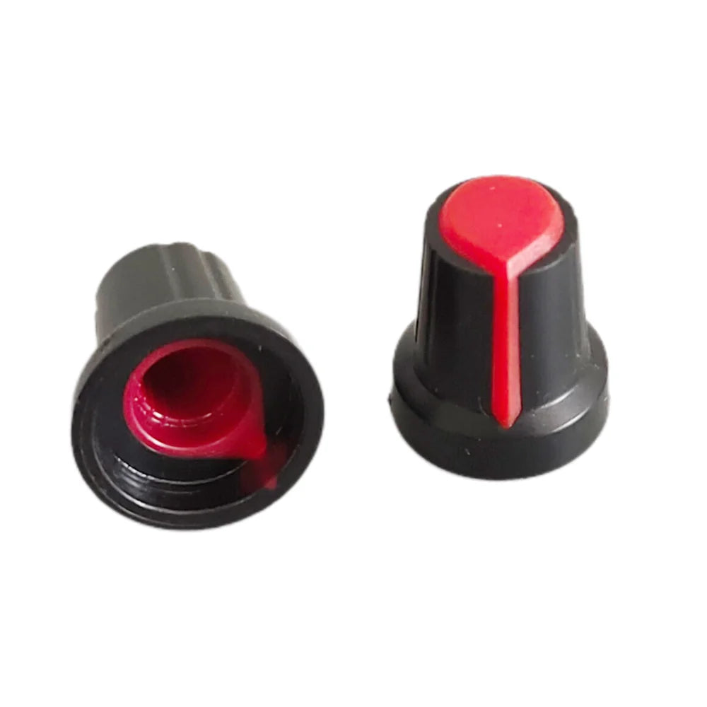 25PCS WH148 Potentiometer Knob Cap 15X17mm 6mm Shaft Hole AG2 for Encoder, Electric Guitar Speaker Mixing Board