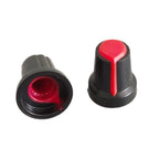 25PCS WH148 Potentiometer Knob Cap 15X17mm 6mm Shaft Hole AG2 for Encoder, Electric Guitar Speaker Mixing Board