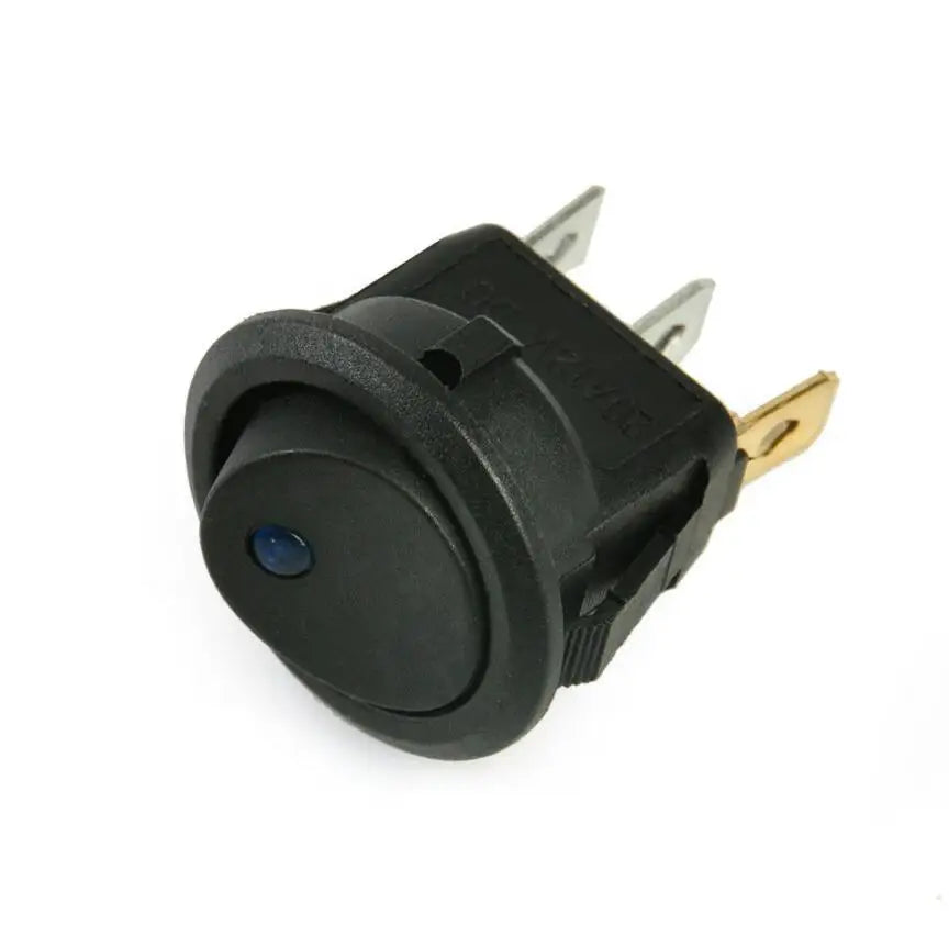 KCD1 10A 12V 220V  Rocker Switch LED Dot Light Car Boat Round ON/OFF SPST Switch