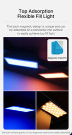 Ulanzi VL120 Full Color RGB Video Light 2500K-9000K LED Photography Lighting Dimmable Camera Light Live Vlog Fill Light