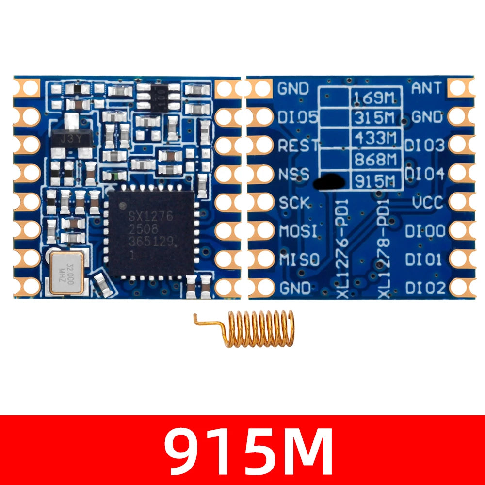 SX1276 LoRa Transceiver Module: 868MHz/915MHz Long-Range Spread Spectrum (LoRa/GFSK) – ESP32 Compatible