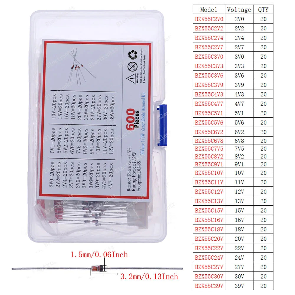 DIP SMD Zener Diode Fast Switching Schottky TVS Diode Kit 1N4001 1N4004 1N4007 1N5408 UF4007 FR207 1N5817 1N5819 1N5822 1N4148