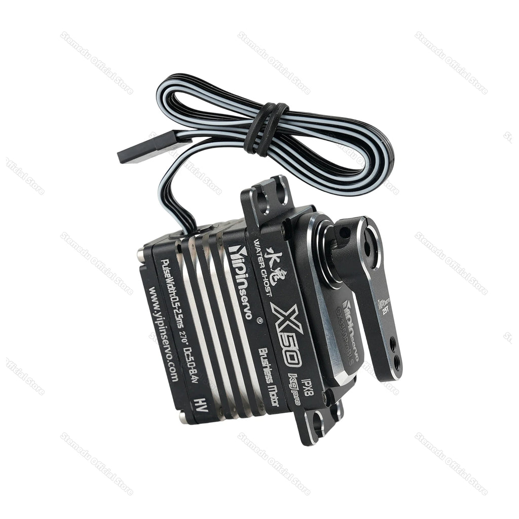 GX Yipin X50 Pro 50KG HV Servo Waterproof IPX8 Digital Brushless Motor for 1/8 1/10 RC Cars/Crawlers 25T Metal Arm Gear 180/270