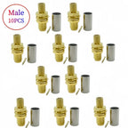 10pcs/lot SMA Male Plug SMA Female RP SMA Male Female Connector Crimp for RG58 LMR195 RG142 RG400