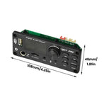 DC 7-24V MP3 Audio Decoder Module Bluetooth 5.0 Lossless Amplifier Decoder Board Music Playback Volume Controller 87.5-107.5MHz