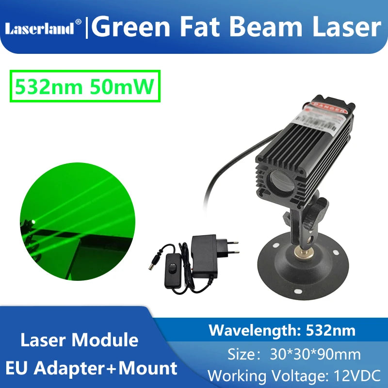 650nm 520nm Red Green Dot Fat Beam Laser Diode Module for Stage Escape Room Wine Base Bar KTV Use