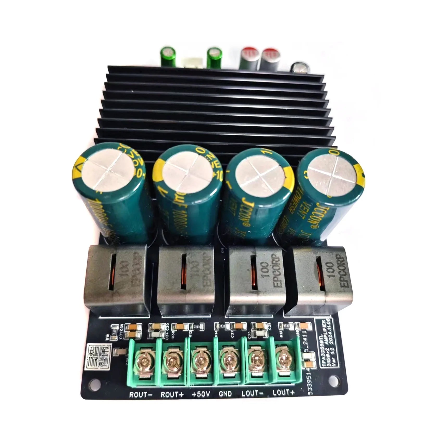DC18-53.5V TPA3255 BTL Audiophile HIFI Digital Audio Amplifier Board 315W+315W High Power 2.0 Dual Channel Stereo BTL Module