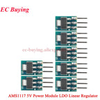 100Pcs/1pc AMS1117 3.3V 5V Power Supply Module AMS1117-3.3 AMS1117-5.0 LDO Linear Voltage Regulator Board 800mA PCB