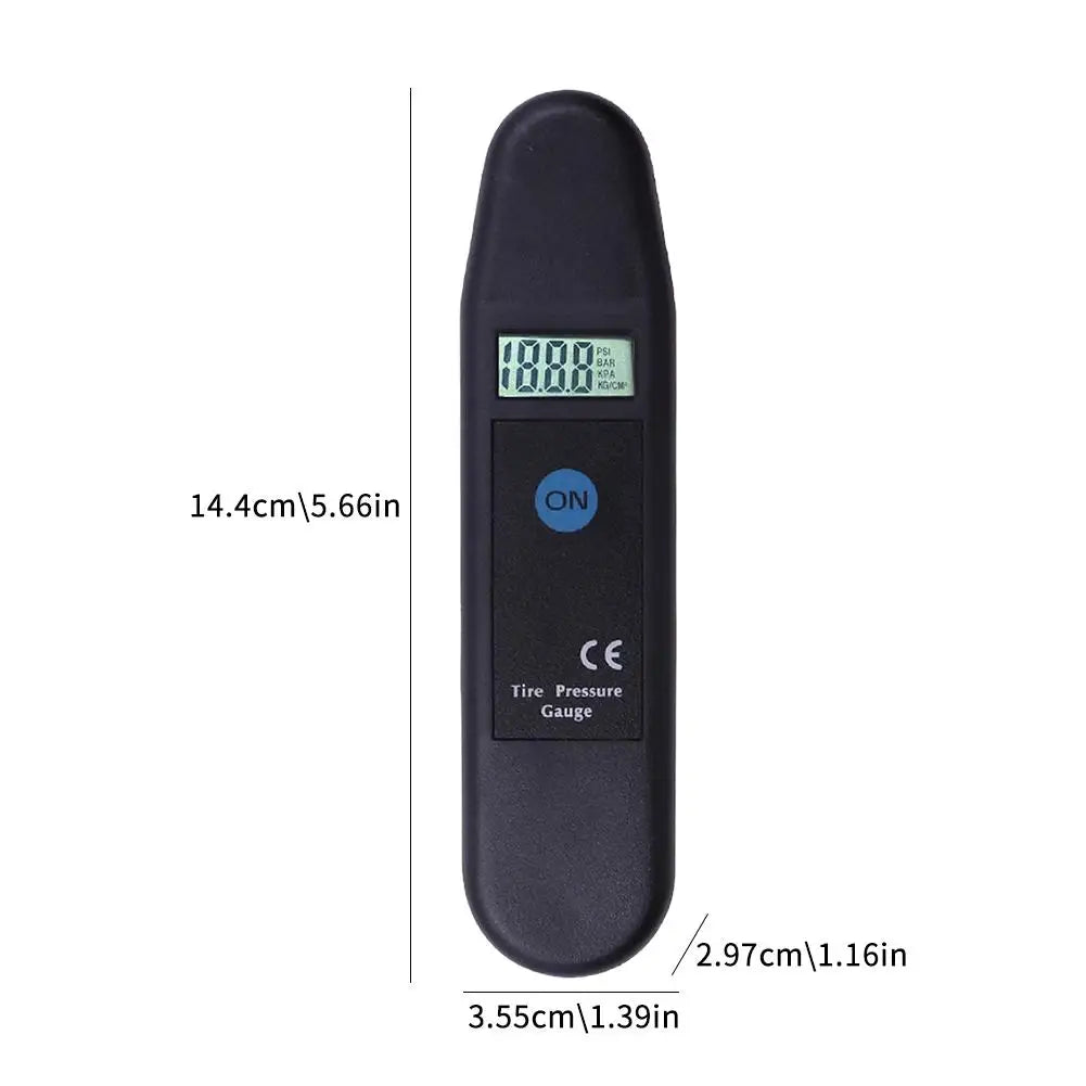 Digital Auto Tire Tyre Air Pressure Gauge Meter LCD Display Manometer Barometers Tester PSI/KPA/BAR/KG/CM2 Detector for Car