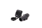 10pcs 3Pins In/Output Waterproof Locking Powercon Male Plug Female Chassis Wire Cable Connectors PA66 Material IP65 Grade