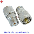 1Pcs SO239 UHF Female Jack To SO239 PL259 UHF Male Female Straight Connector UHF To UHF Female RF Fast Delivery Brass Copper