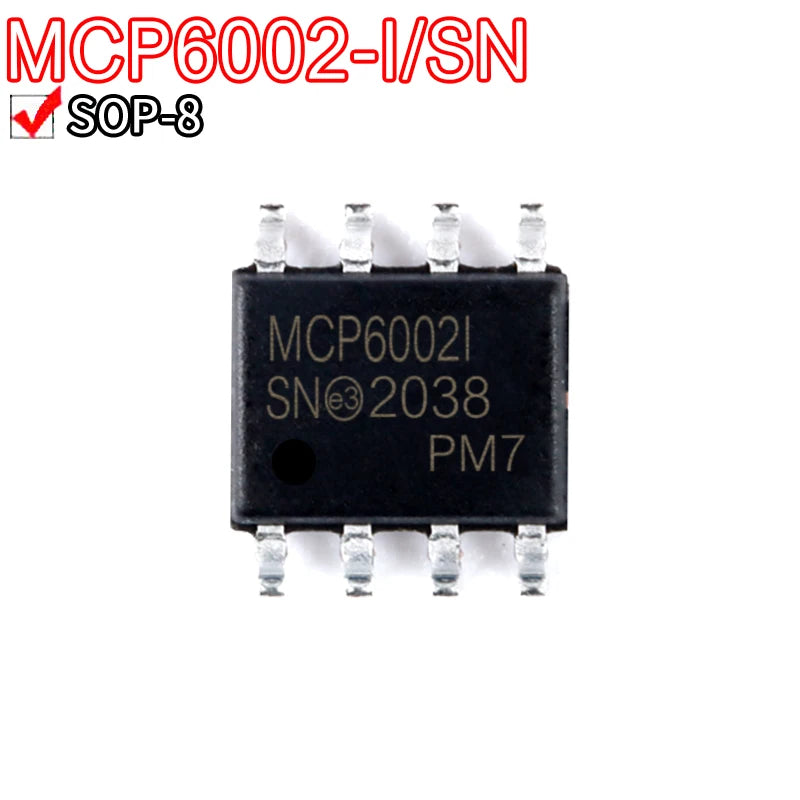 5PCS MCP6L2 MCP601 MCP2551 MCP6002 MCP6032 MCP6L02 MCP6442-I/SN SOP-8 6002 601T-E 6032 6L02 6442T-I/SN SOP8