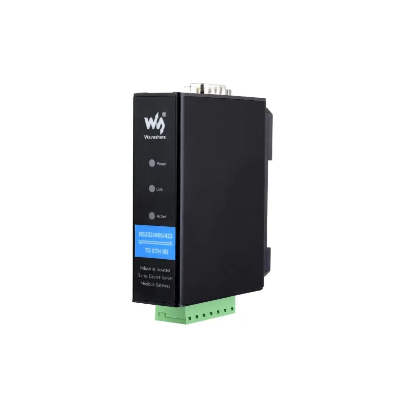 Rail Mount Serial Server Modbus gateway RS232 RS485 RS422 to RJ45 Ethernet Module TCP/IP to serial, POE Optional