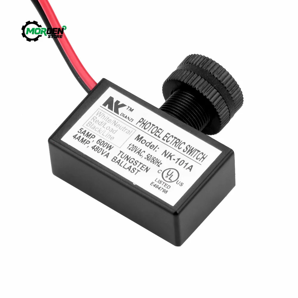 NK-101A AC105V-130V Light Control Switch Photocell Dusk to Dawn Button Photo Control Eye Switch Controller Power Supply