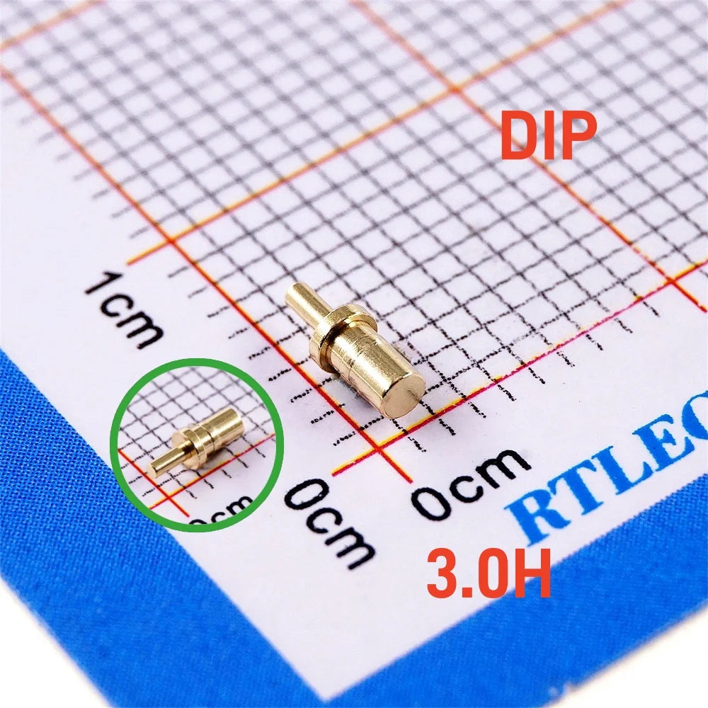 5 20Pcs Target Contact PAD Connector DIP 2.54 MM Grid 2 3 4 5 6 7 8 10 Position SMD Pogo Pin Header Strip Battery Power Charge