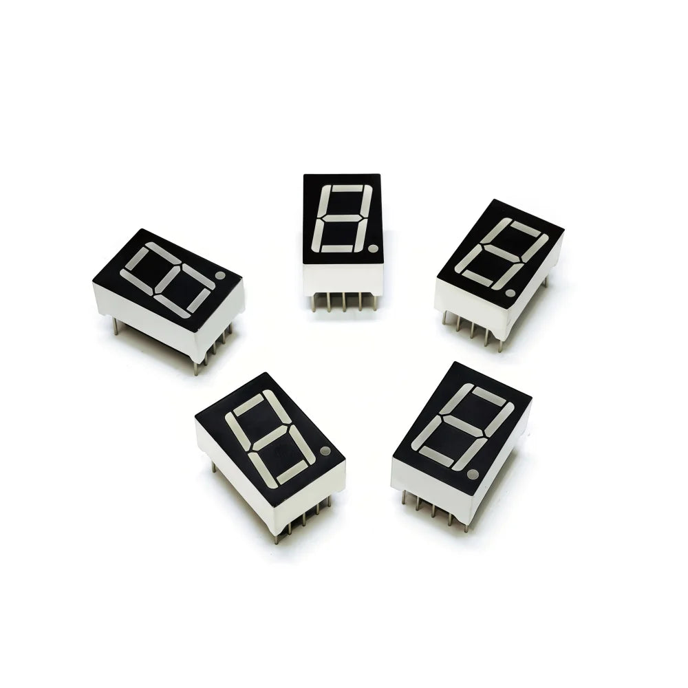 10PCS 0.56-inch 1-digit digital tube 12.6mmX19mm digital display screen "8" high 14.2mm 7-segment digital tube 5161series5611