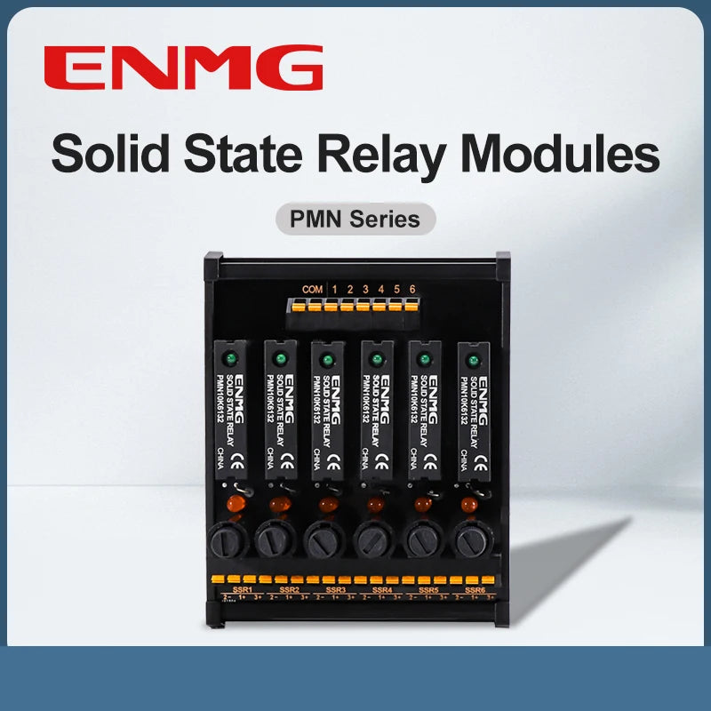 ENMG PLC Interface Module RT- PMN - Solid State Relay (SSR) Module for DC-Controlled AC Loads, DC Power Operated Flame Retardant