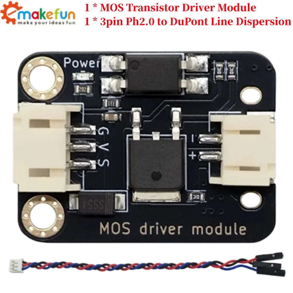 PWM MOS Driver Module With Optocoupler Isolation 5-12V High Power Load Control PH2.0 Connector for Arduino ESP32 Raspberry Pi Ma