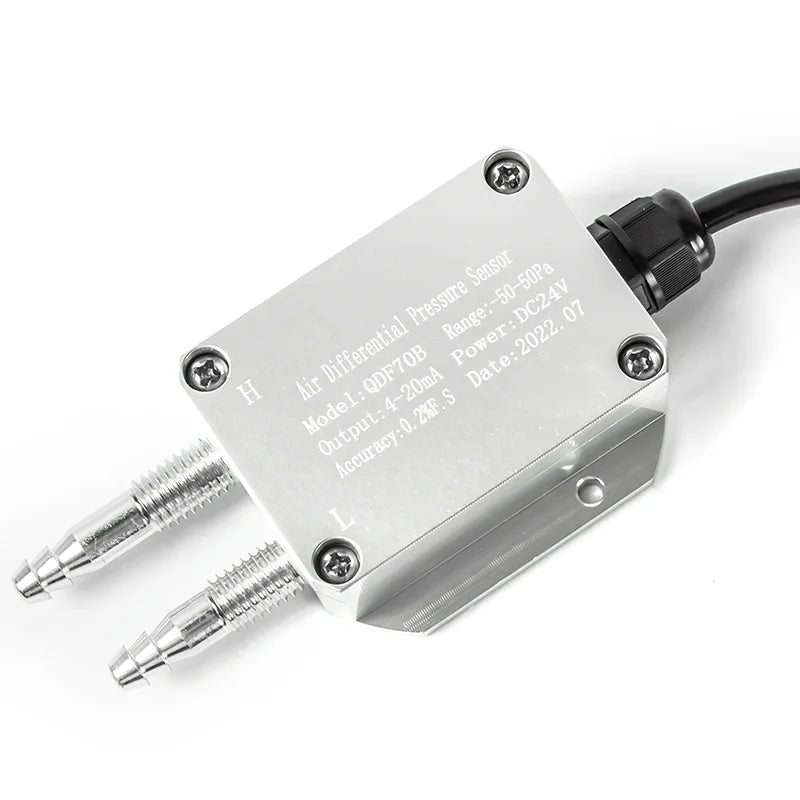 Differential Pressure Sensor 0-50pa 0-200pa 0-500pa 0-10Kpa Wind Air Differential Pressure Transmitter 4-20mA 0-10V 0-5V RS485