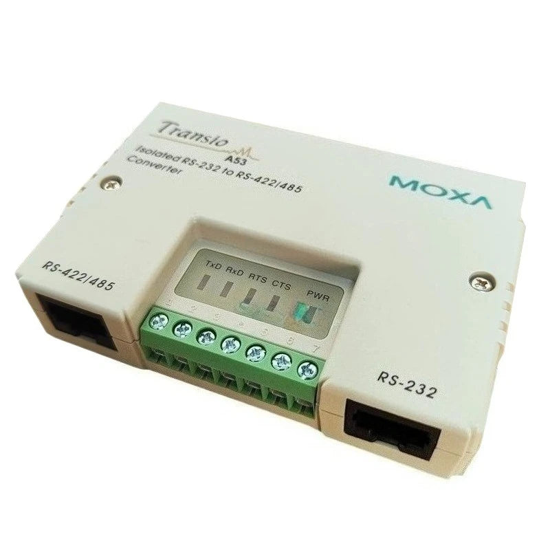 MOXA A52 A53 RS232 To RS-422/RS485 Bidirectional Converter RJ45 Optoelectronic Isolation Original