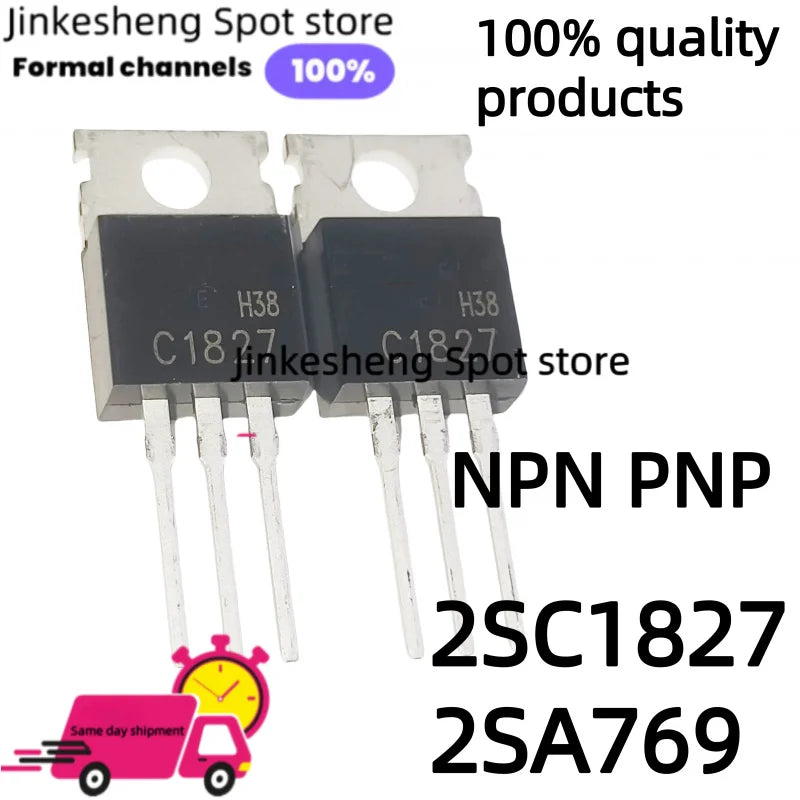 5-10-20PCS Original 2SC1827 C1827 2SA769 A769 TO-220 NPN PNP of Electronic Transistor Low Frequency Power Amplifier