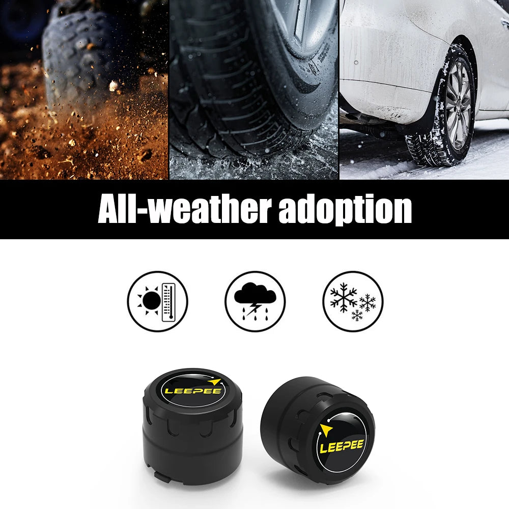Motorcycle TPMS 2 Sensors Bluetooth 4.0 5.0 Tire Pressure Monitoring System Pit Bike Tyre Tester Diagnostic Set Moto Accessories