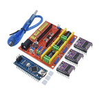 Cnc shield V3 engraving machine 3D Printe+ 4pcs DRV8825 driver expansion board for Arduino + UNOR3 with USB cable
