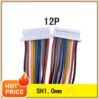 10Pcs JST SH Series 1.0mm Pitch Female Socket Terminal Plug Wire Connectors Set 2-12 Pin Options for Electronic Cables 28AWG