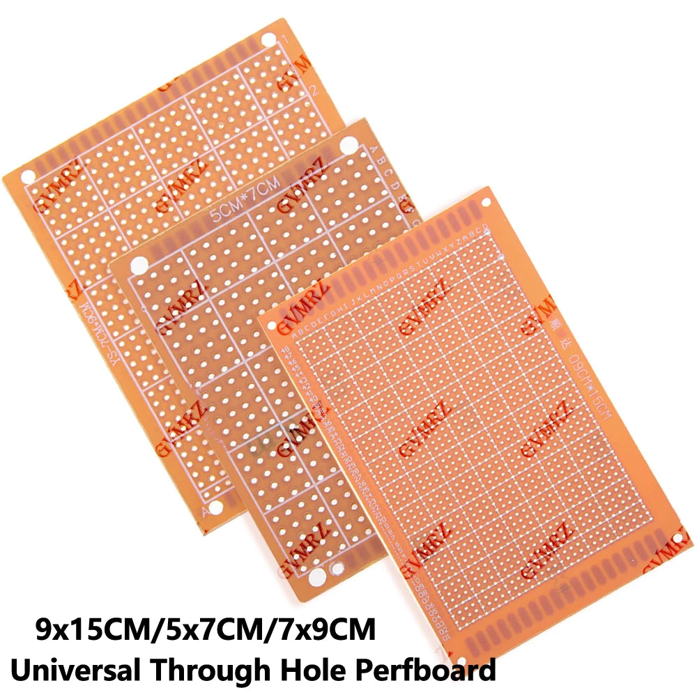 9x15CM/5x7CM/7x9CM Universal Through Hole Perfboard Phenolic PCB Prototype Board for DIY Electronic Projects