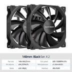 Teucer AF 14025 PC Case Cooling Fan 12V 4Pin PWM MHDB Hydraulic Bearing White 14CM Silent Fan for Computer Radiator Ventilator