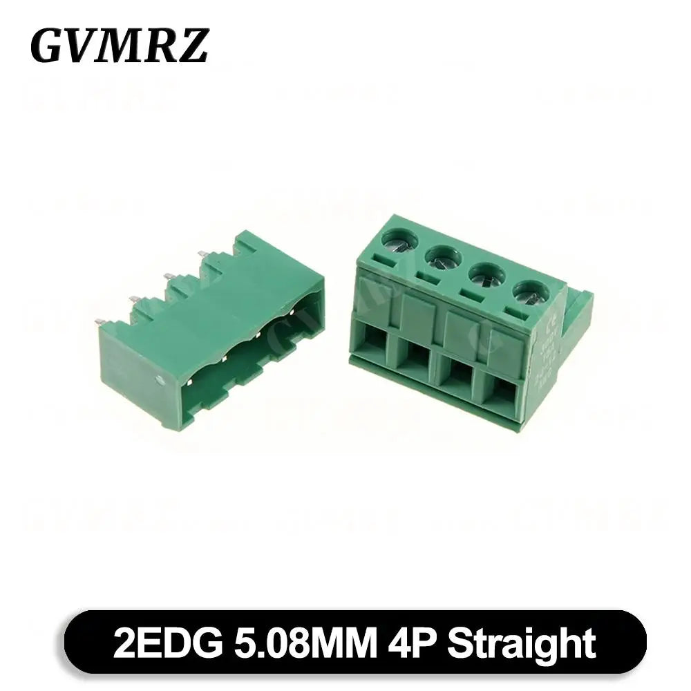 5Set/lot KF2EDGK Terminal Block Male Female 5.08 mm Plug-in Seal PCB Connector 2EDG PCB 2P 3P 4P 5P 6P 7P 8P 9P 10P 12P