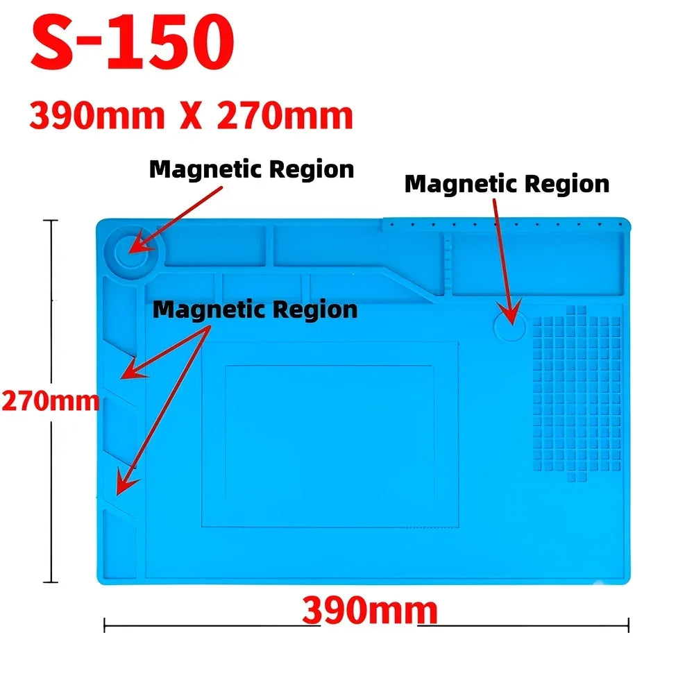 ESD Heat Resistant 932℉ Soldering Mat Job Tools Computer Phone Repair Kit Working Repair Pad Heatresistant Maintenance Platform