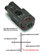 CQBL-1 Laser Aiming IR/Red/Green Dot Laser Indicator Momentary Constant Quick Opening With Scout Light Connect Mount For 20MM