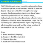 1/5/10Pcs TCRT5000 Infrared Reflective Sensor IR Switch Barrier Line Tracking Module 4Pin 3.3-5V Sensor For Arduino Smart Car