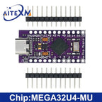Pro Micro MICRO/TYPE-C USB ATMEGA32U4 Module 5V 16MHz Board For Arduino 32U4