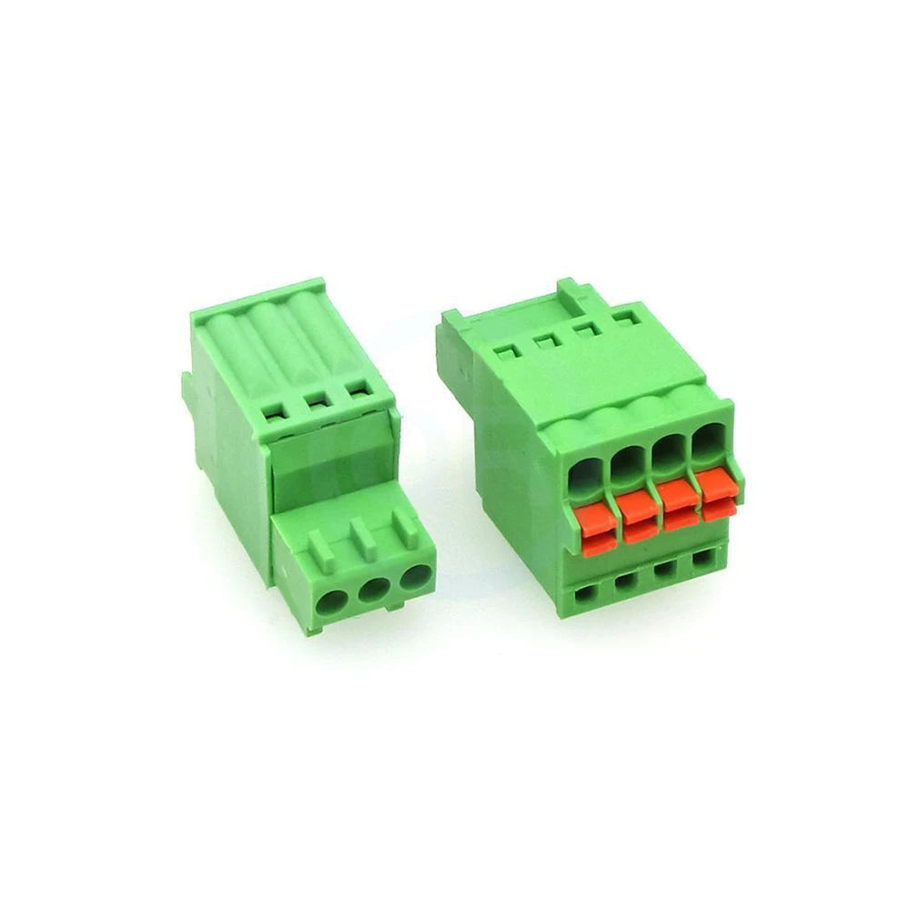 (5 pcs) KF 2EDGKD 2.5mm 2.54mm Spring Press Plug Terminal Block Screwless Plug Small Pitch Socket 2~24P JM 15EDGKD 2.54 / 2.5