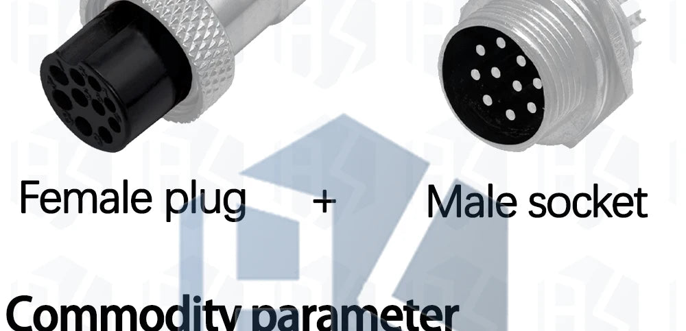 2-7 Pin GX16 Aviation Connector, Metal Male Plug Female Socket Industrial Wiring Terminal Adapter