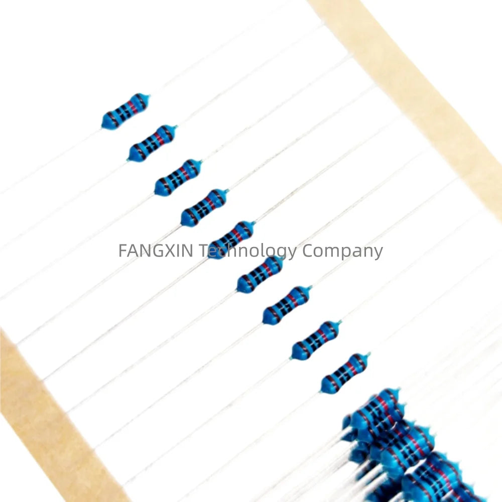 100PCS,Metal Film Resistor 1/4W 1% 100K 220R 1K 1.5K 2.2K 4.7K 10K 22K 47K 100R 100 220 1K5 2K2 4K7-22M Ohm Resistance 1R~22M
