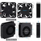 Gdstime Brushless Turbo Fan 24V Dual Ball 30mm 40mm 50mm For 3D Printer Fan DC Blower Cooling Fan 3010 4010 4020 5015 Clooer