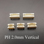 50Pcs JST PH2.0mm XH2.54mm 2/3/4/5/6Pin Horizontal Paste Vertical Patch Pin Holder SMT Connector 2.0MM 2.54MM Pitch Male SMD