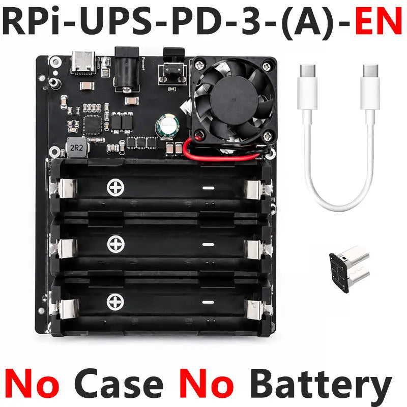 Raspberry Pi 5 / 4B UPS With PD Trigger Activation Uninterruptible Power Bank Supply 5V/5A 25W Also For Phone/Mini Compu