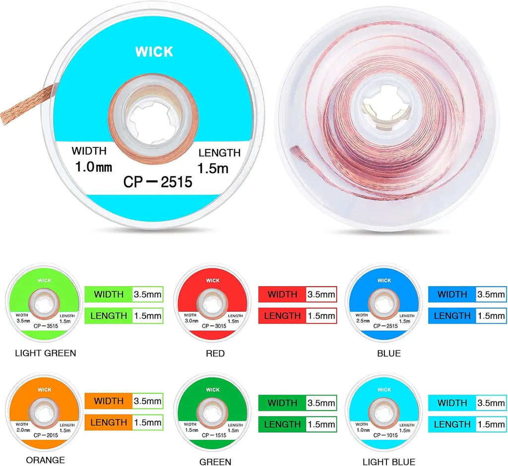 Desoldering Mesh Braid Tape Copper Welding Solder Remover 1~4mm Wire Soldering Wick Tin Lead Cord Flux BGA Repair Tool