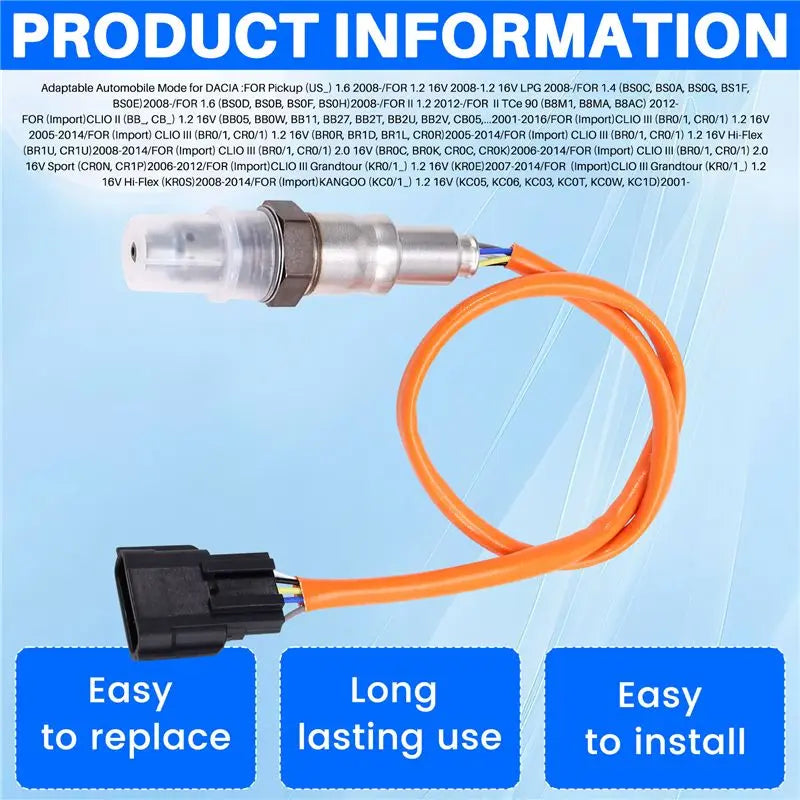 AT92-226930618R New Oxygen Sensor For Renault Dacia Sandero Exhaust Gas Oxygen Sensor