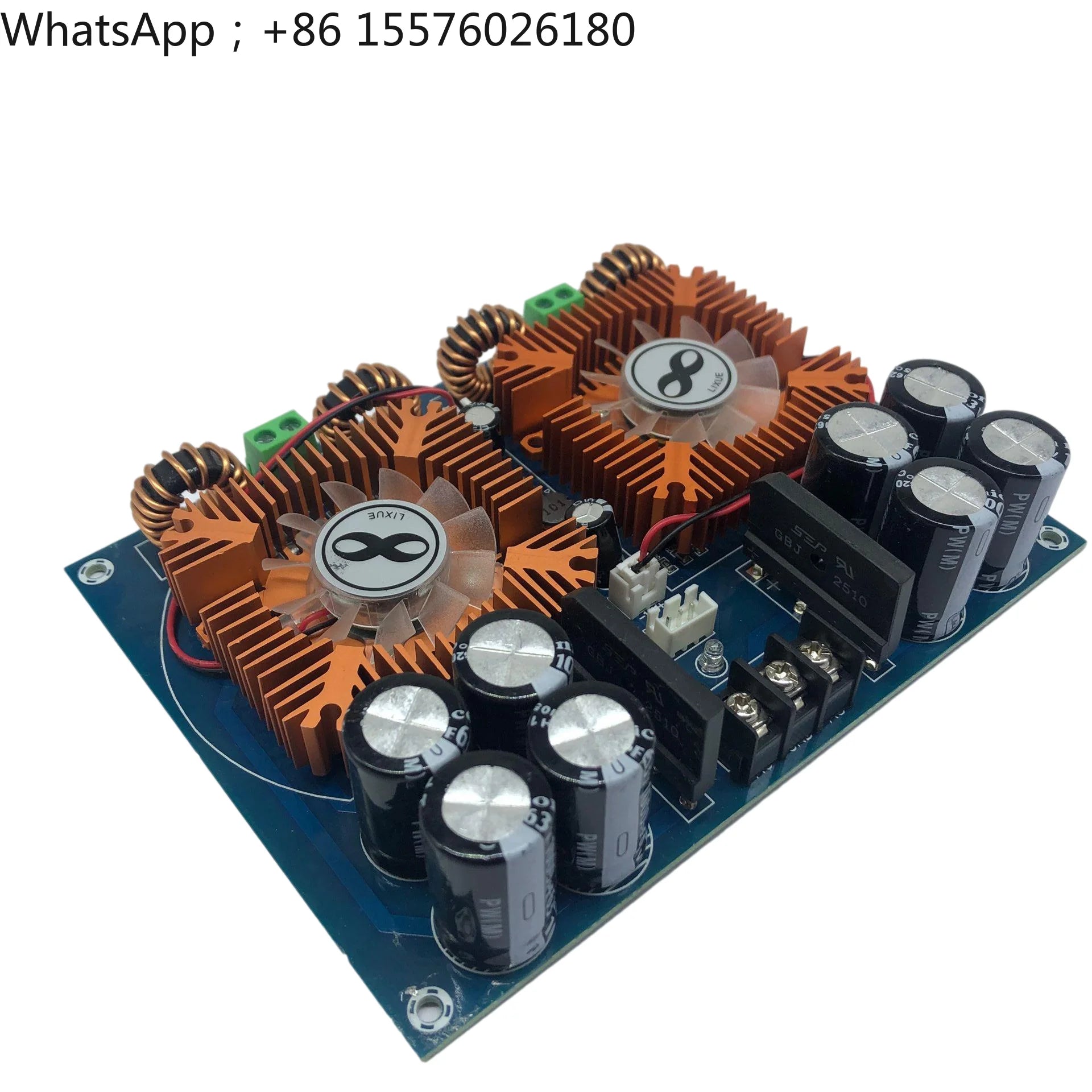 XH-M254 High Power TDA8954TH Dual Core Digital Power Amplifier Board Audio Amplifier Board with Fan 420W * 2