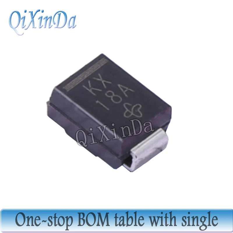 50pcs Smd Tvs Diode SMBJ5.0A SMBJ6.5A SMBJ7.5A SMBJ9.0A SMBJ12A SMBJ13A SMBJ15A SMBJ18A SMBJ20A SMBJ22A SMBJ24A DO-214AC