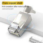Xintylink CAT7 RJ45 Connector RJ RG45 Ethernet Cable Plug CAT8 8P8C FTP STP Shielded CAT6A Network SFTP LAN 10/50/100pcs