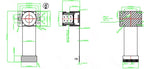 Hd Resolution 12mp Pixels  IMX477 Cmos Camera Pcb Board HFOV105 MIPI CCTV camera module